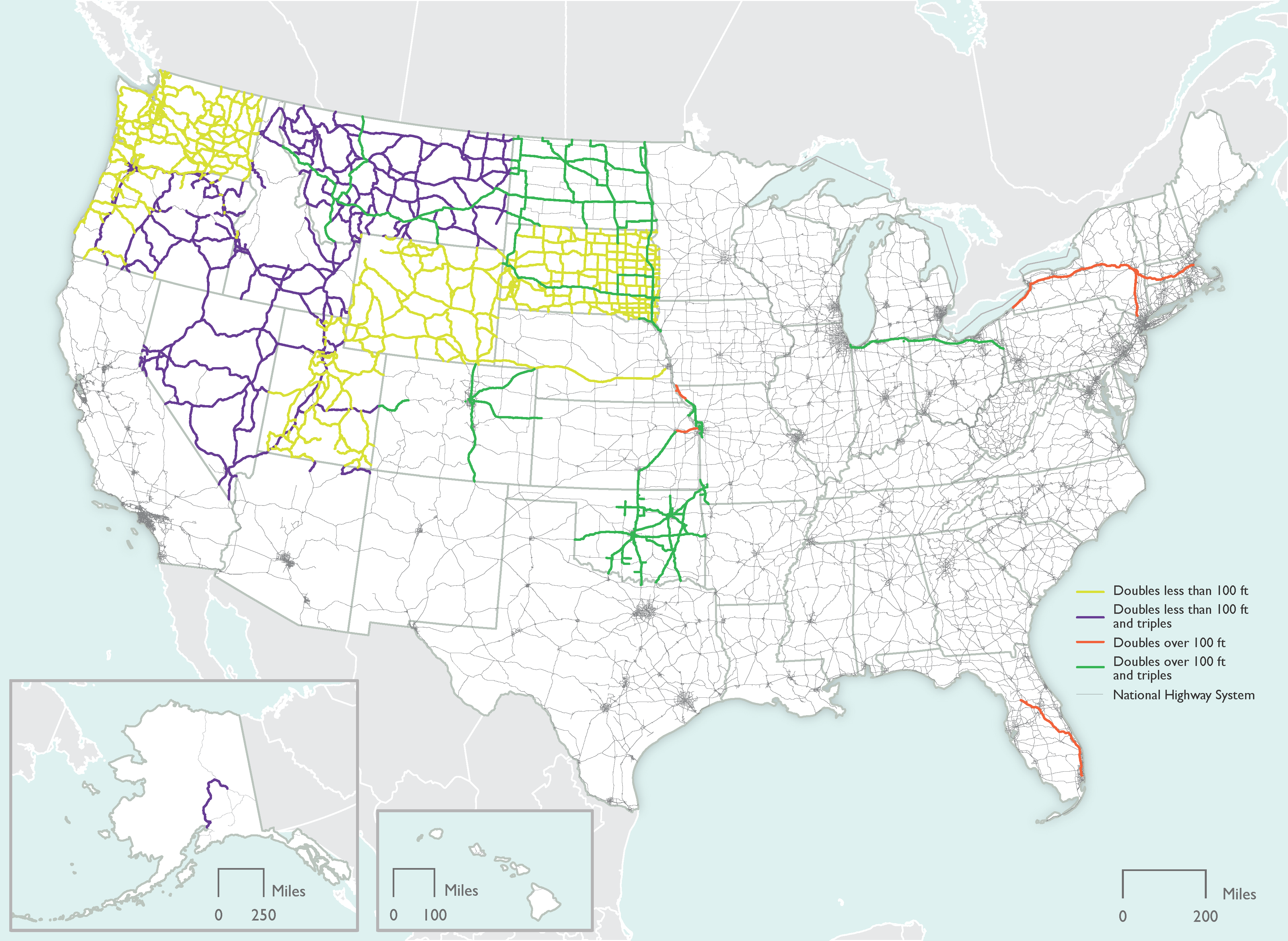 Permitted Longer Combination Vehicles on the National Highway System